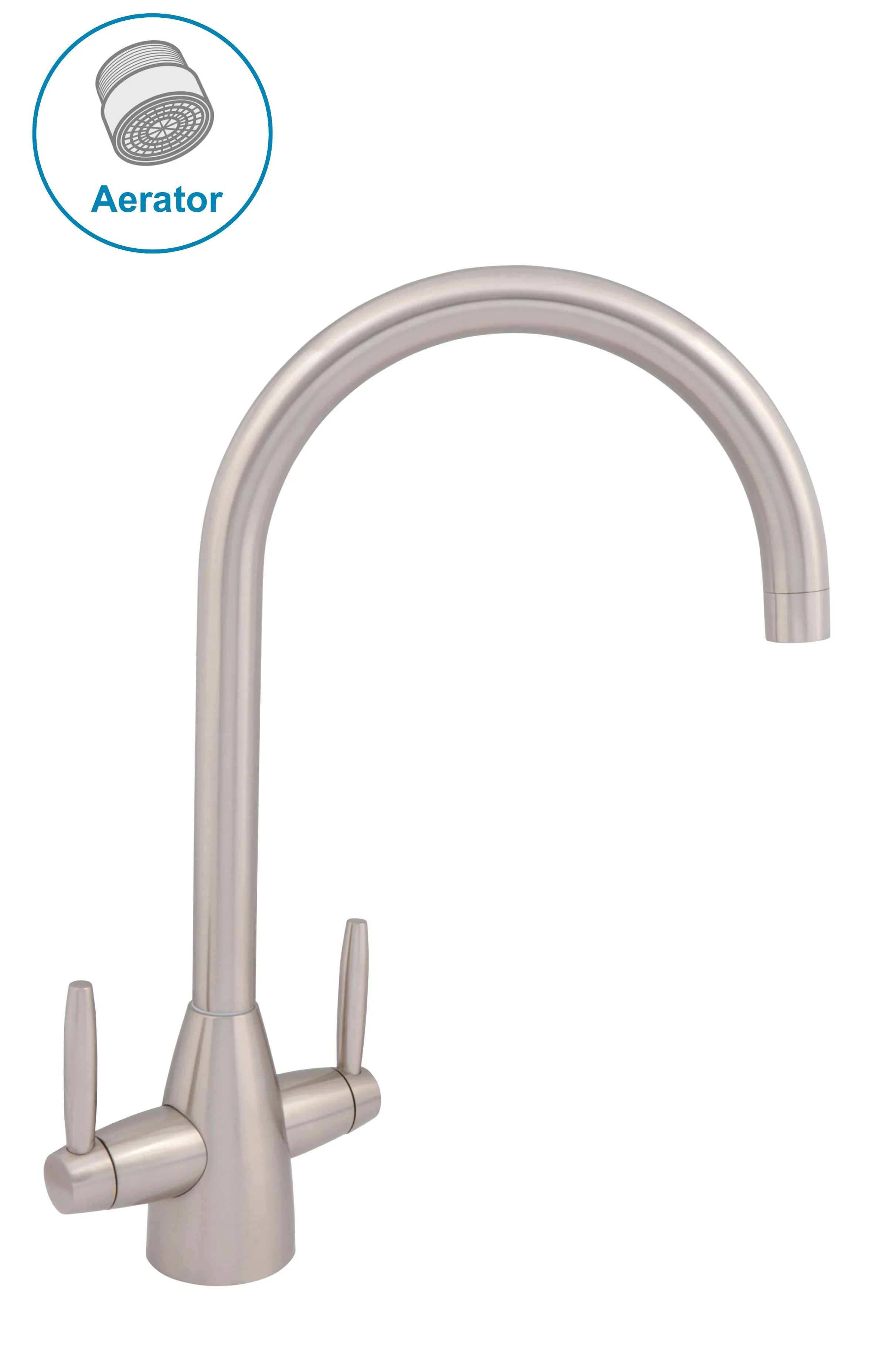 tutti brushed chrome tap